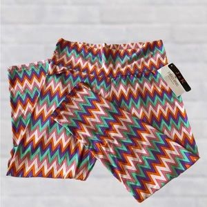 J&k One Size Fold Over Stretch Leggings